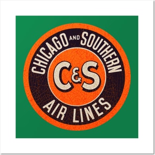 Chicago and Southern Airlines Posters and Art